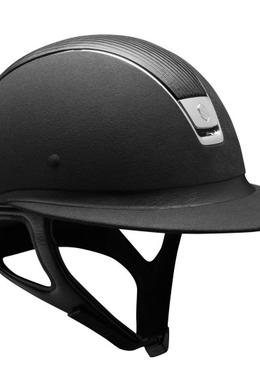 Samshield Cap Miss Shield Premium Zwart + Top Leer + Chroom Samshield Cap Miss Shield Premium Zwart + Top Leer + Chroom