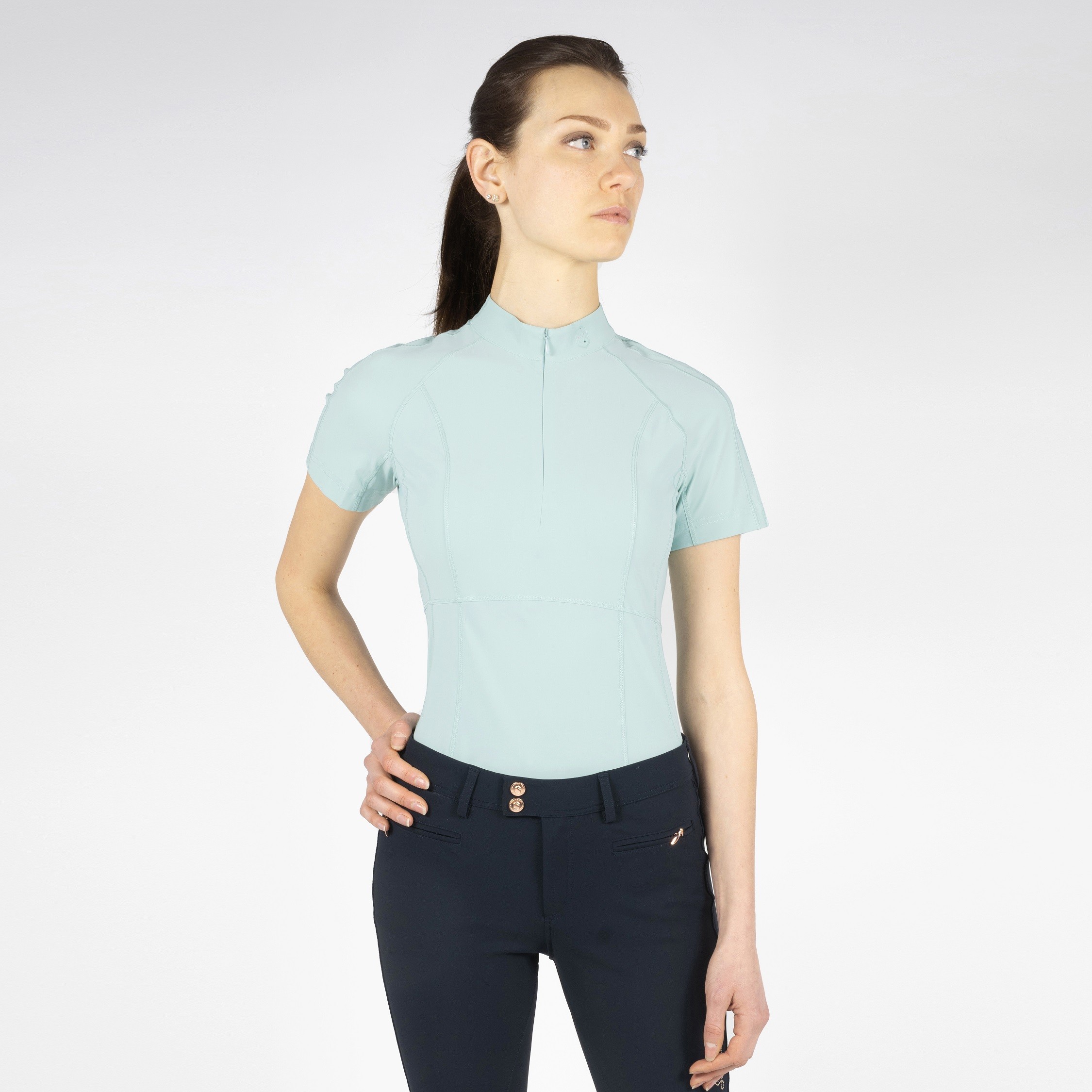 Samshield Eva Dames Trainings Polo Sea Green Samshield Eva Dames Trainings Polo Sea Green