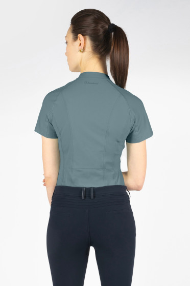 Samshield Eva Dames Trainings Polo Steel Grey Samshield Eva Dames Trainings Polo Steel Grey