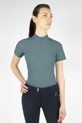 Samshield Ava Women's Training Polo Steel Grey