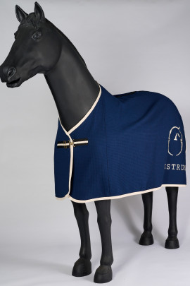 Vestrum Istanbul Honeycomb Rug Navy Blue - Chream White