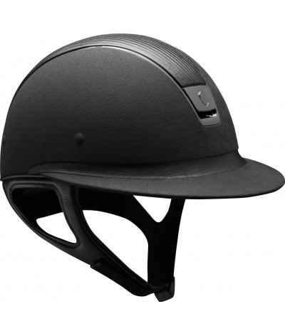 Samshield Helmet Miss Shield Premium Black+ Top Leather + Black Chroom