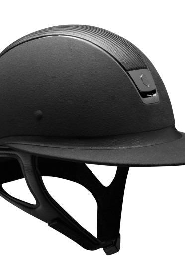 Samshield Helmet Miss Shield Premium Black+ Top Leather + Black Chroom Samshield Helmet Miss Shield Premium Black+ Top Leather + Black Chroom