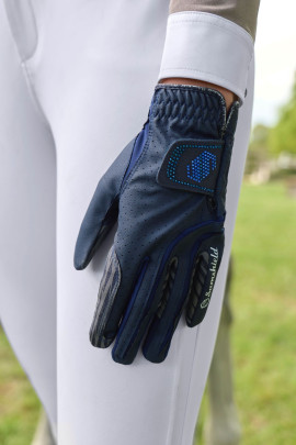 Ridershouse Samshield Gloves V-skin Swarovski With  BLue shinning stones