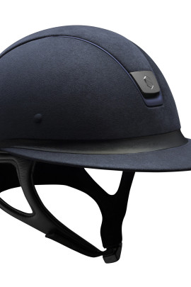 Samshield Helmet Miss Shield Premium Blue + Top Alcantara + Band Leather + Mat Blue + Black Chroom Samshield Helmet Miss Shield Premium Blue + Top Alcantara + Band Leather + Mat Blue + Black Chroom