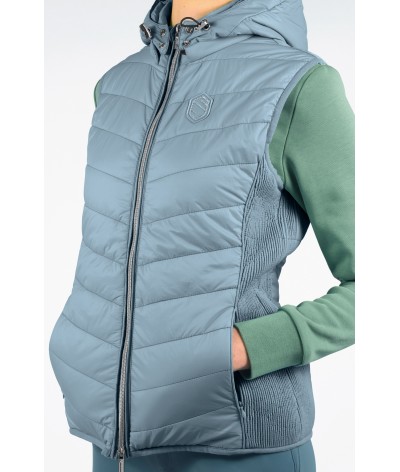 Mengyu Women Quilted Gilet Waistcoat Winter Warm Hooded Bodywarmer Sleeveless Vest Outerwear Coat Jacket