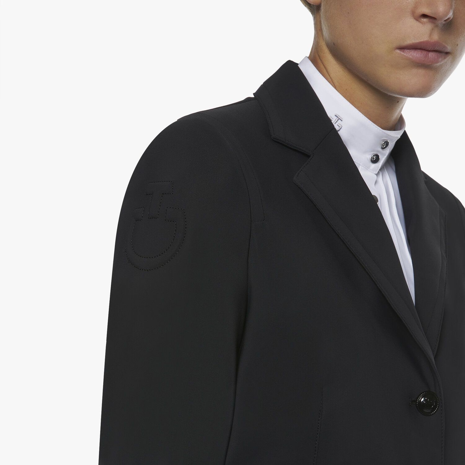 Cavalleria Toscana Riding Jacket with Micro Print Lining Navy Blue Cavalleria Toscana Riding Jacket with Micro Print Lining Navy Blue