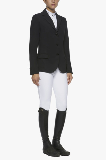 Cavalleria Toscana Riding Jacket with Micro Print Lining Navy Blue Cavalleria Toscana Riding Jacket with Micro Print Lining Navy Blue