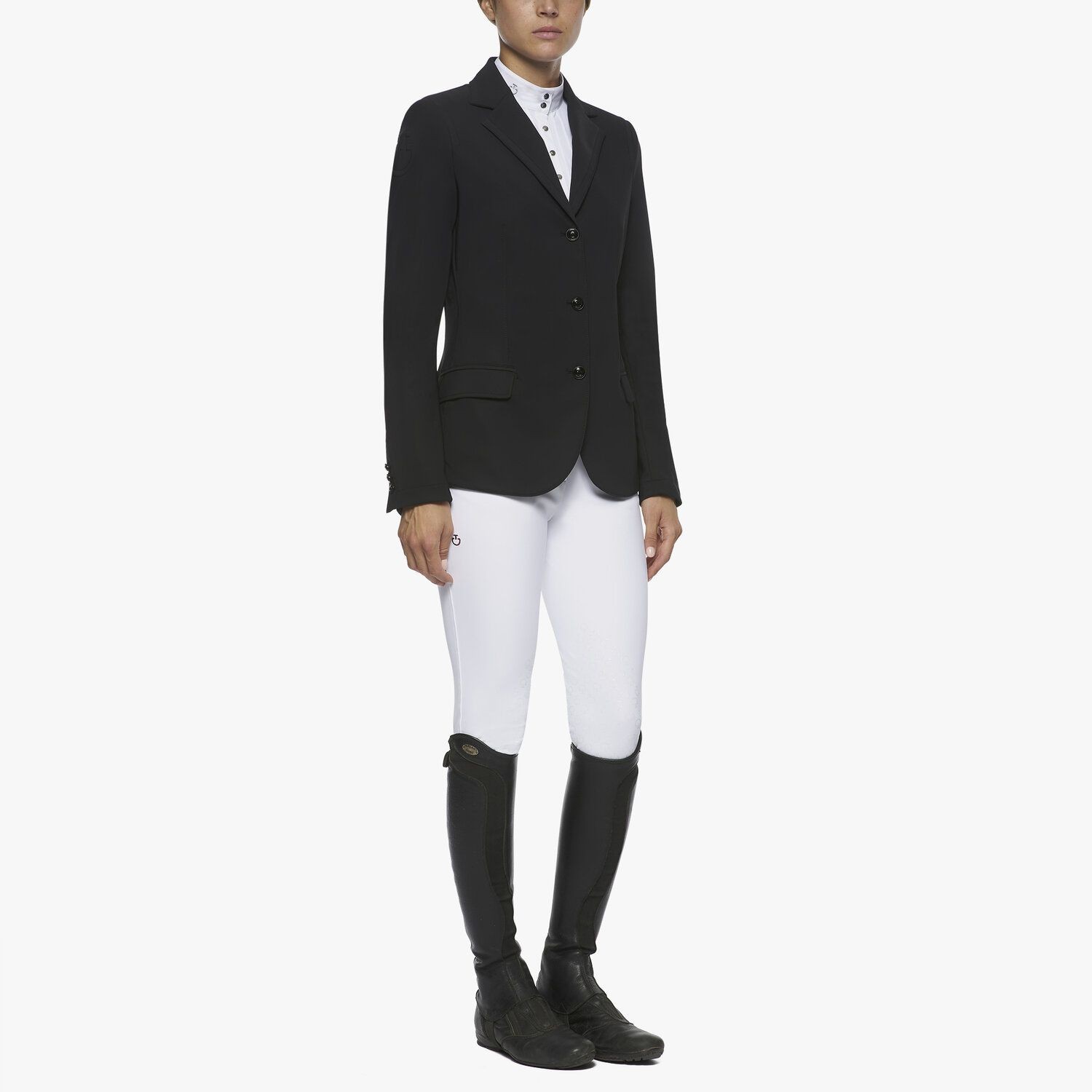 Cavalleria Toscana Riding Jacket with Micro Print Lining Navy Blue Cavalleria Toscana Riding Jacket with Micro Print Lining Navy Blue
