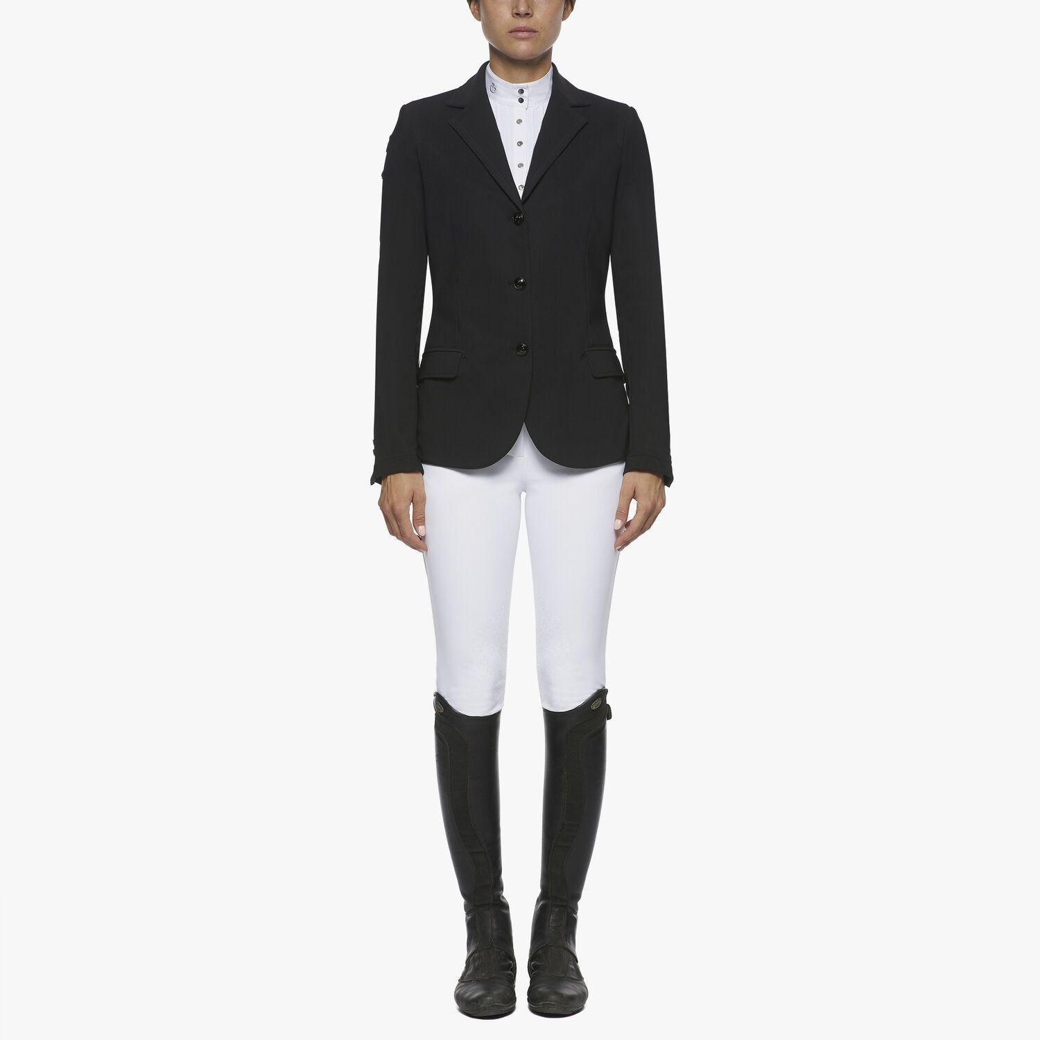 Cavalleria Toscana Riding Jacket with Micro Print Lining Navy Blue Cavalleria Toscana Riding Jacket with Micro Print Lining Navy Blue