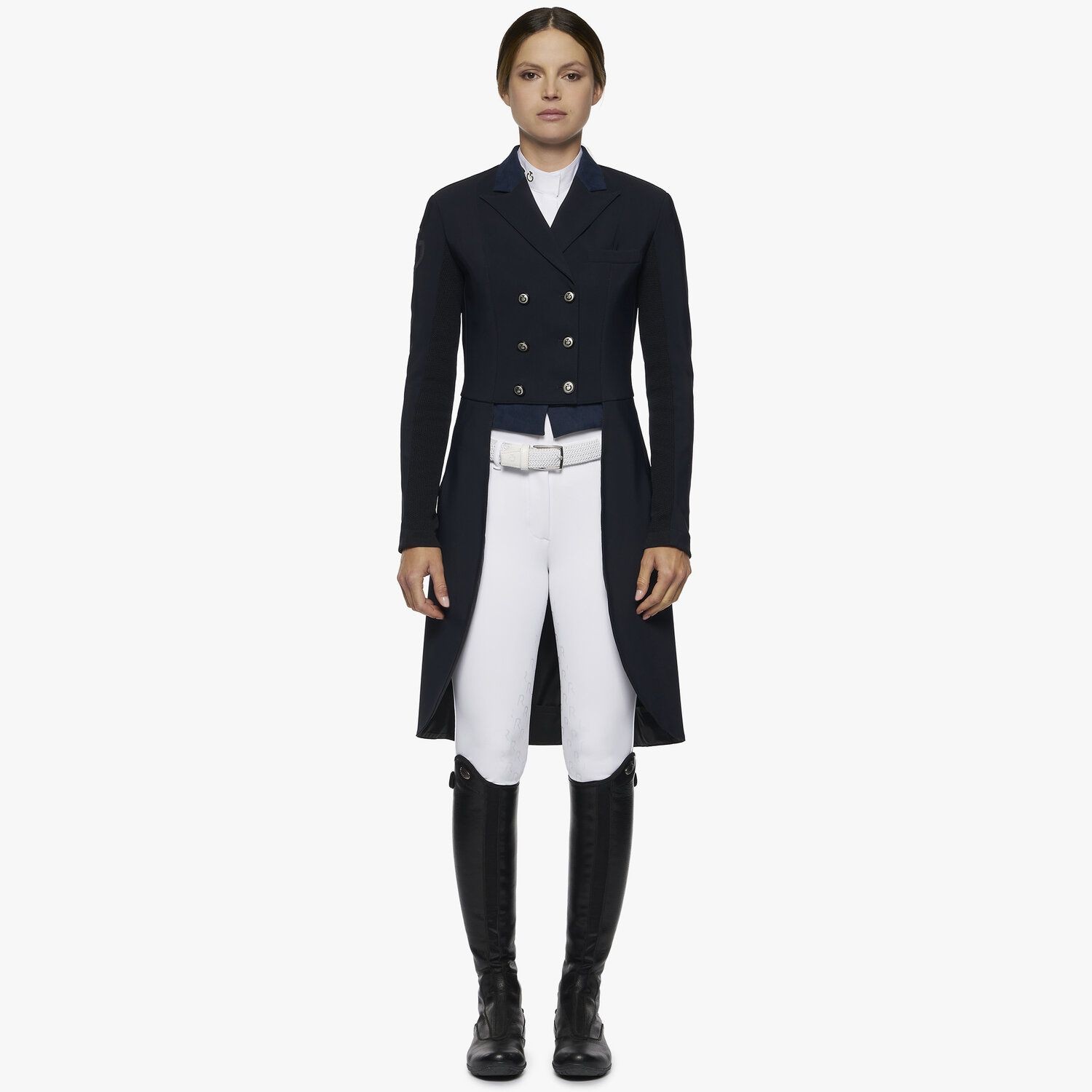 Cavalleria Toscana Tecn Knit Tailcoat Donkerblauw, ook leverbaar in zwart. Cavalleria Toscana Tecn Knit Tailcoat Donkerblauw, ook leverbaar in zwart.