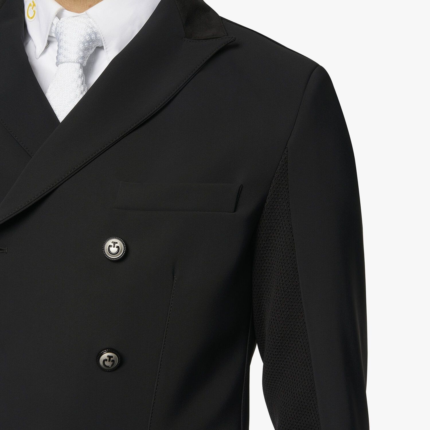 Cavalleria Toscana Tecn Knit Tailcoat Zwart, voor mannen Cavalleria Toscana Tecn Knit Tailcoat Zwart, voor mannen