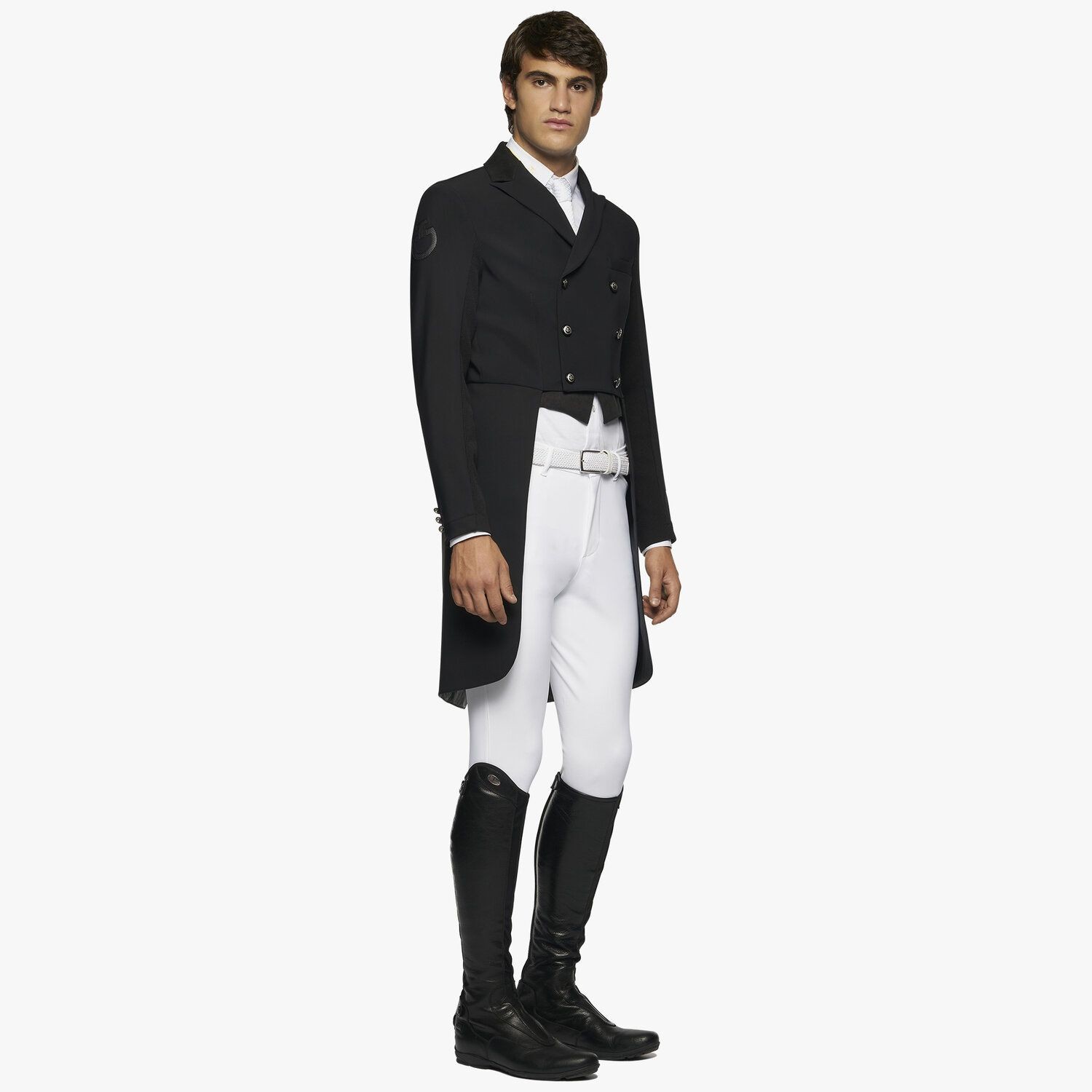 Cavalleria Toscana Tecn Knit Tailcoat Zwart, voor mannen Cavalleria Toscana Tecn Knit Tailcoat Zwart, voor mannen