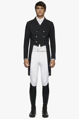 Cavalleria Toscana Tecn Knit Tailcoat Zwart, voor mannen