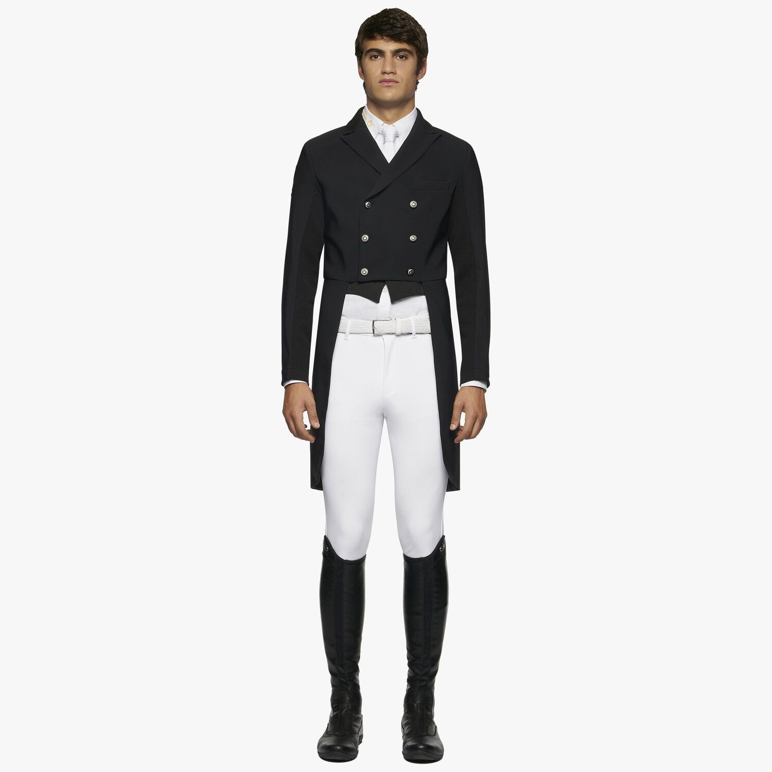 Cavalleria Toscana Tecn Knit Tailcoat Zwart, voor mannen Cavalleria Toscana Tecn Knit Tailcoat Zwart, voor mannen