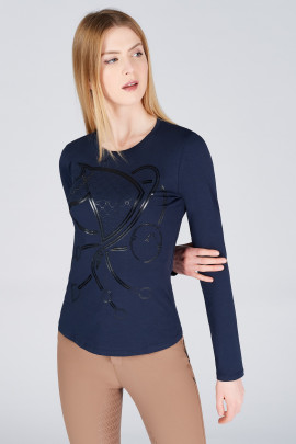 Vestrum Women's LS Shirt Taormina Optical Navy Blue Vestrum Women's LS Shirt Taormina Optical Navy Blue