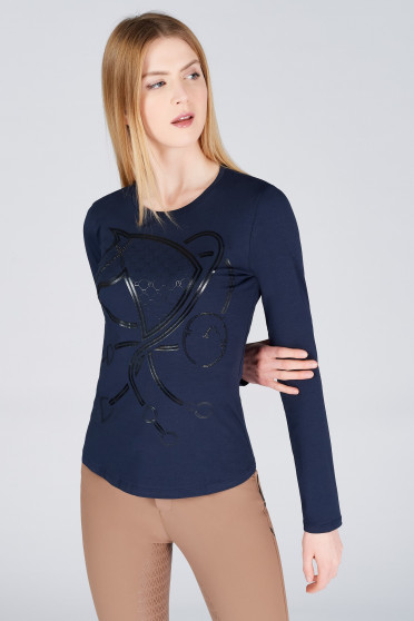 Vestrum Women's LS Shirt Taormina Optical Navy Blue Vestrum Women's LS Shirt Taormina Optical Navy Blue