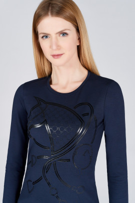 Vestrum Women's LS Shirt Taormina Optical Navy Blue Vestrum Women's LS Shirt Taormina Optical Navy Blue