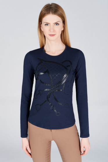 Vestrum Women's LS Shirt Taormina Optical Navy Blue Vestrum Women's LS Shirt Taormina Optical Navy Blue