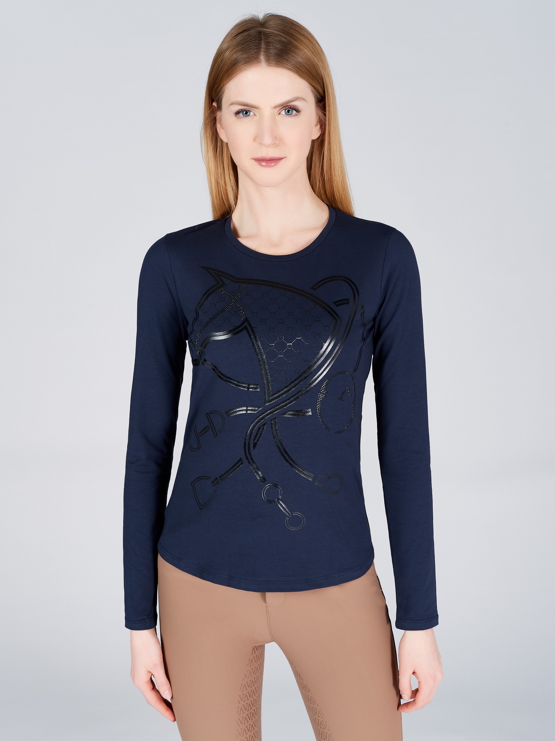Vestrum Women's LS Shirt Taormina Optical Navy Blue Vestrum Women's LS Shirt Taormina Optical Navy Blue
