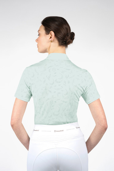 Samshield Wedstrijdshirt Louison in de kleur Sea Green, met korte Mouw Samshield Wedstrijdshirt Louison in de kleur Sea Green, met korte Mouw