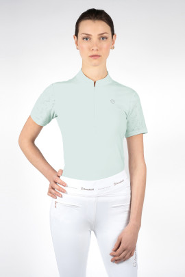 Samshield Wedstrijdshirt Louison in de kleur Sea Green, met korte Mouw