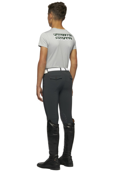 Split Printed T-Shirt Light Grey Cavalleria Toscana Split Printed T-Shirt Light Grey Cavalleria Toscana