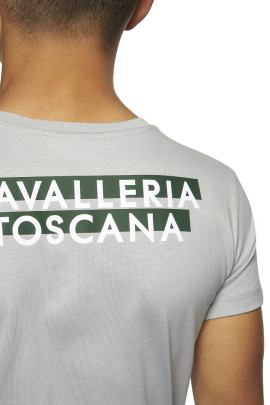 Split Printed T-Shirt Light Grey Cavalleria Toscana Split Printed T-Shirt Light Grey Cavalleria Toscana