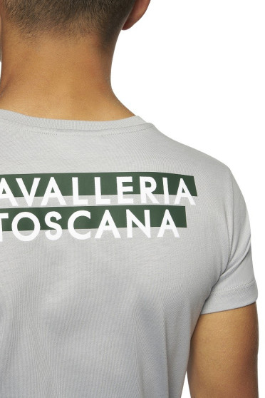 Split Printed T-Shirt Light Grey Cavalleria Toscana Split Printed T-Shirt Light Grey Cavalleria Toscana