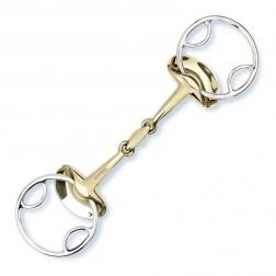 Stubben Golden Wings 4IN1 Snaffle Bit Double Broken Stubben Golden Wings 4IN1 Snaffle Bit Double Broken