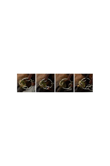 Stubben Golden Wings 4IN1 Snaffle Bit Single Jointed Stubben Golden Wings 4IN1 Snaffle Bit Single Jointed