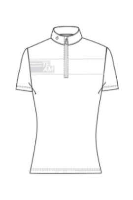 CT Team Daytona S/S Zip Wedstrijdshirt Wit Cavalleria Toscana CT Team Daytona S/S Zip Wedstrijdshirt Wit Cavalleria Toscana