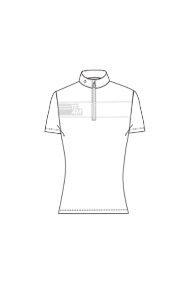 CT Team Daytona S/S Zip Wedstrijdshirt Wit Cavalleria Toscana CT Team Daytona S/S Zip Wedstrijdshirt Wit Cavalleria Toscana