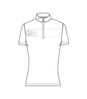 CT Team Daytona S/S Zip Wedstrijdshirt Wit Cavalleria Toscana CT Team Daytona S/S Zip Wedstrijdshirt Wit Cavalleria Toscana