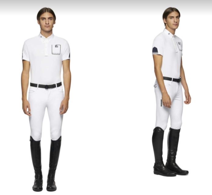 CT Team Dayona S/S Button Wedstrijdshirt Wit Cavalleria Toscana CT Team Dayona S/S Button Wedstrijdshirt Wit Cavalleria Toscana