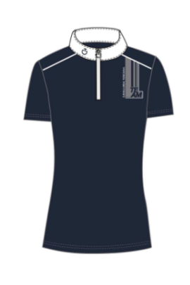 CT Team Daytona Jersey S/S Zip Competition Shirt Blauw Cavalleria Toscana