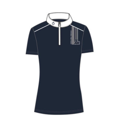 CT Team Daytona Jersey S/S Zip Wedstrijdshirt Navy Blue Cavalleria Toscana CT Team Daytona Jersey S/S Zip Wedstrijdshirt Navy Blue Cavalleria Toscana