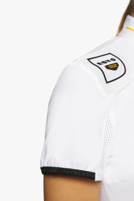 R-EVO Epaulet S/S Zip Competition Polo White R-EVO Epaulet S/S Zip Competition Polo White