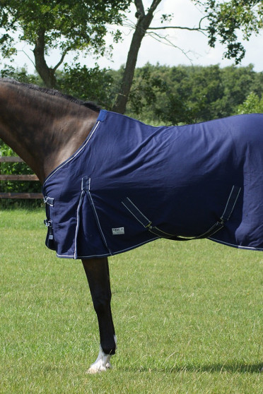 QHP Zomer Staldeken Blauw Basic, De basic zomerdeken is een dunne, maar toch sterke en veelzijdige deken QHP Zomer Staldeken Blauw Basic, De basic zomerdeken is een dunne, maar toch sterke en veelzijdige deken