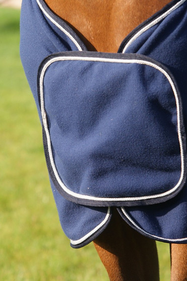 QHP Fleecedeken Ornament Navy kopen? - verkrijgbaar QHP Fleecedeken Ornament Navy kopen? - verkrijgbaar