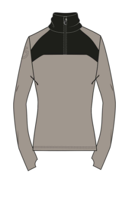 Tech Wool Half Zip Turtleneck Sand Cavalleria Toscana