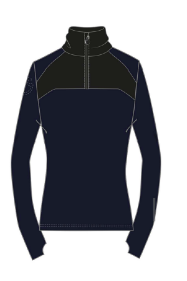 Tech Wool Half Zip Turtleneck Navy Blue Cavalleria Toscana Tech Wool Half Zip Turtleneck Navy Blue Cavalleria Toscana