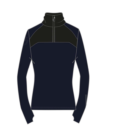 Tech Wool Half Zip Turtleneck Navy Blue Cavalleria Toscana Tech Wool Half Zip Turtleneck Navy Blue Cavalleria Toscana