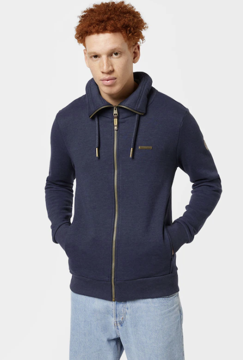 Ragwear Men Zip Sweater Jucay Navy Ragwear Men Zip Sweater Jucay Navy