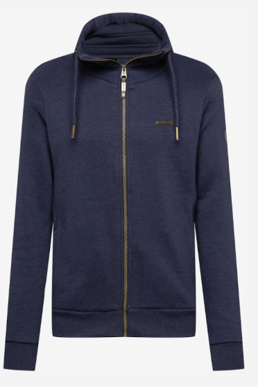 Ragwear Men Zip Sweater Jucay Navy Ragwear Men Zip Sweater Jucay Navy