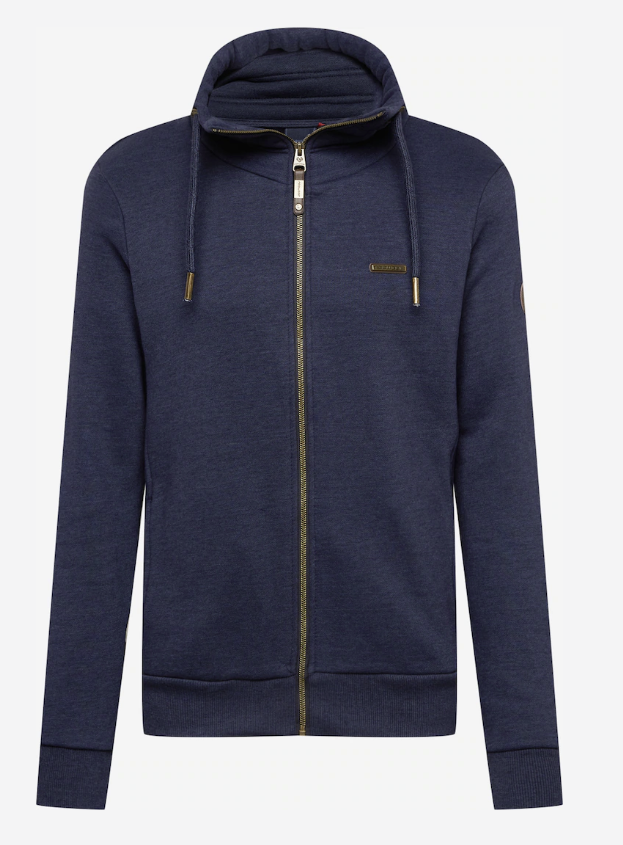 Ragwear Men Zip Sweater Jucay Navy Ragwear Men Zip Sweater Jucay Navy