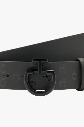 Mini CT Print Woman's Rubber Belt Black