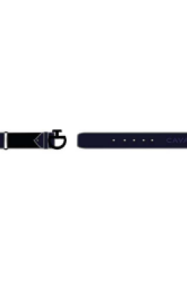 Women's Suede Riem met Tufted CT Logo Riem Blauw
