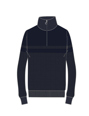 CT Winter Wool Half Zip Coltrui Blauw Cavalleria Toscana CT Winter Wool Half Zip Coltrui Blauw Cavalleria Toscana