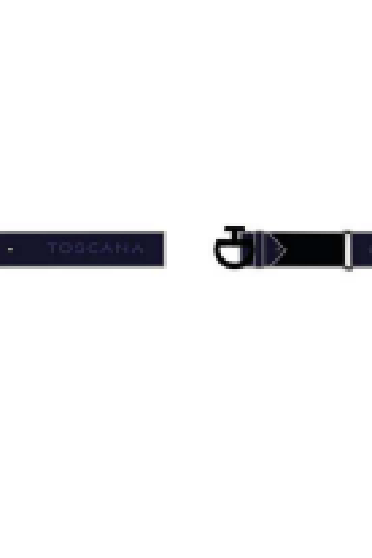 Heren Suede Riem met Tufted CT Logo Riem Blauw Cavalleria Toscana